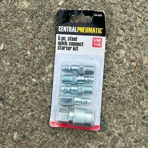 5 pc steel quick connect starter Kit